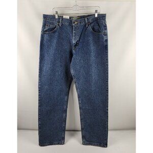 Wrangler Jeans Mens 36x31 Blue Authentics Straight Leg Denim NWT